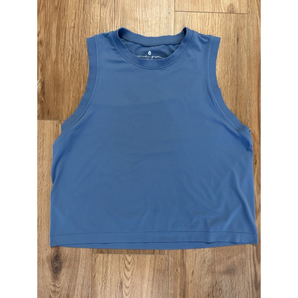 Spiritual‎ Gangster Tank Top Womens XS S Blue Sleeveless Muscle Shirt Yoga Gym
